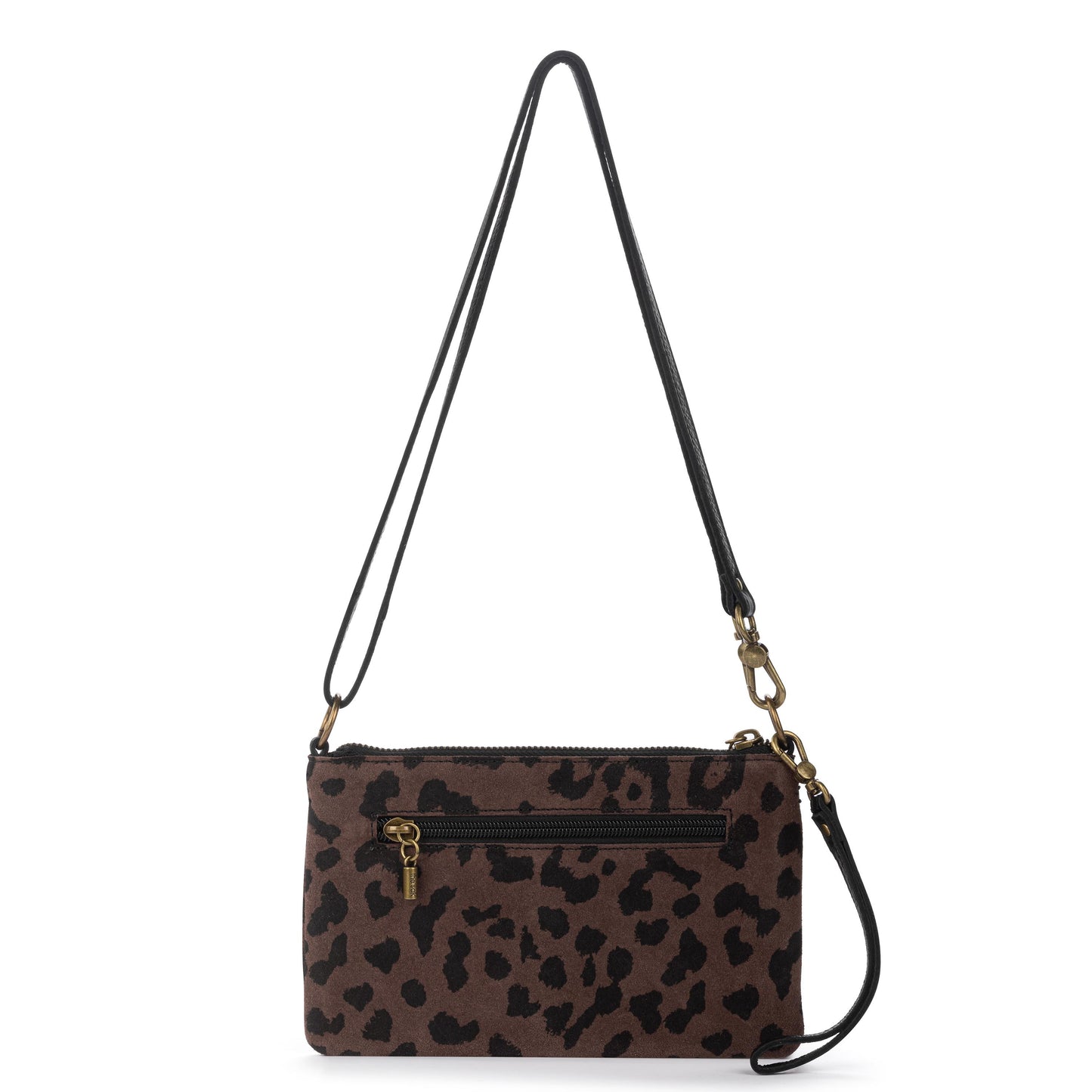 The Sak Vita Convertible Wristlet - Leather - Leopard Suede