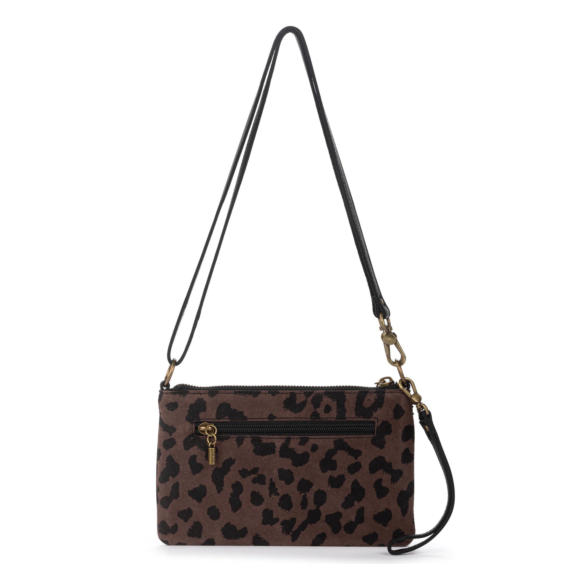 The Sak Vita Convertible Wristlet - Leather - Leopard Suede