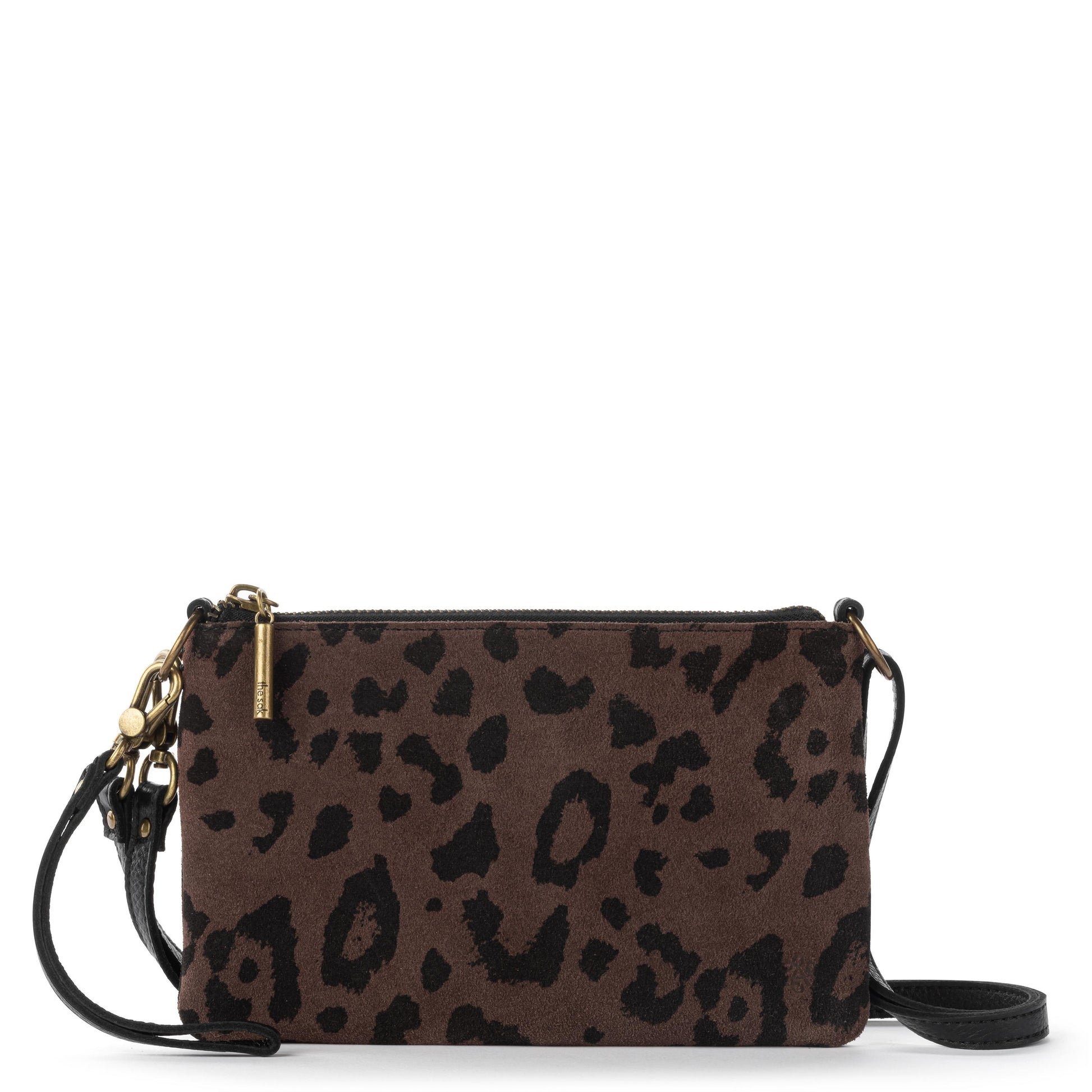 The Sak Vita Convertible Wristlet - Leather - Leopard Suede