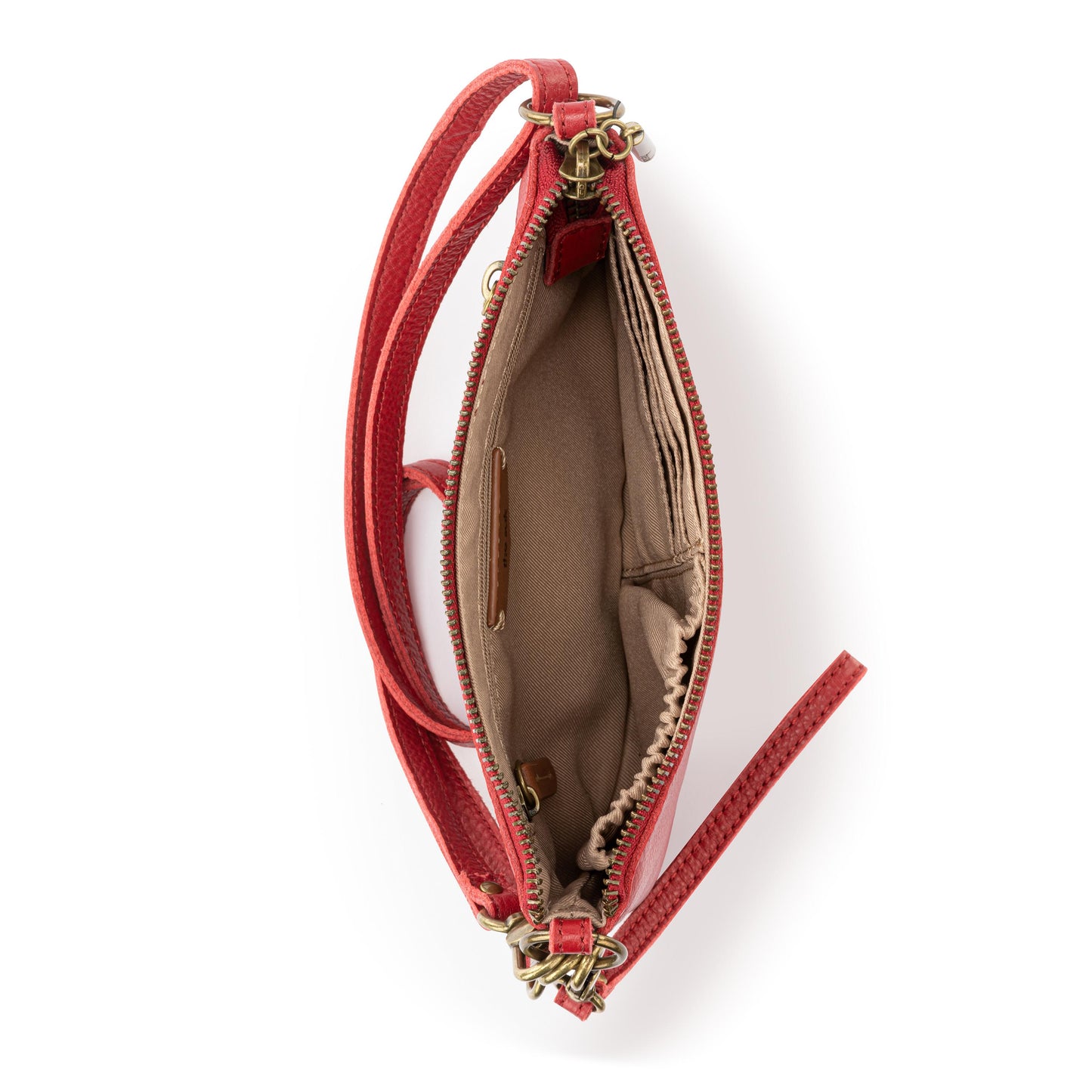 The Sak Vita Convertible Wristlet - Leather - Scarlet