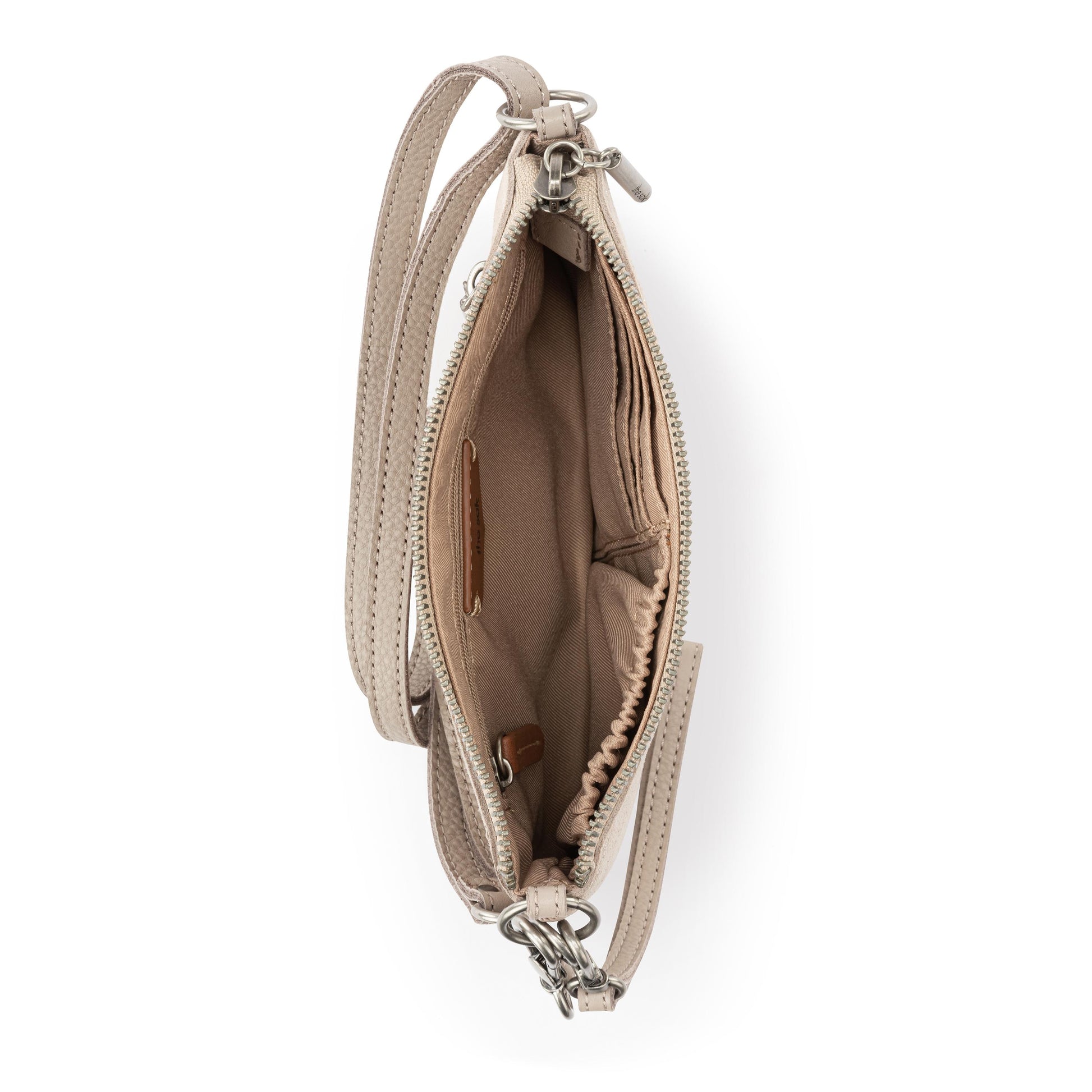The Sak Vita Convertible Wristlet - Leather - Sand Sparkle Suede
