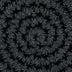 Circle Coin Pouch - Hand Crochet - Black Vinyl