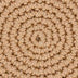 Circle Coin Pouch - Hand Crochet - Bamboo Tobacco Heart