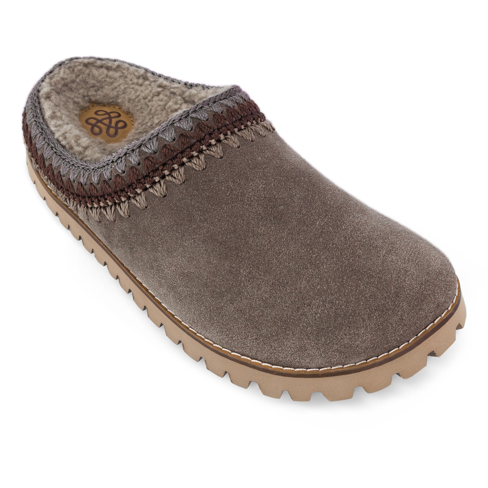 The Sak Bolinas Slip On Clog - Leather - Mushroom Shearling