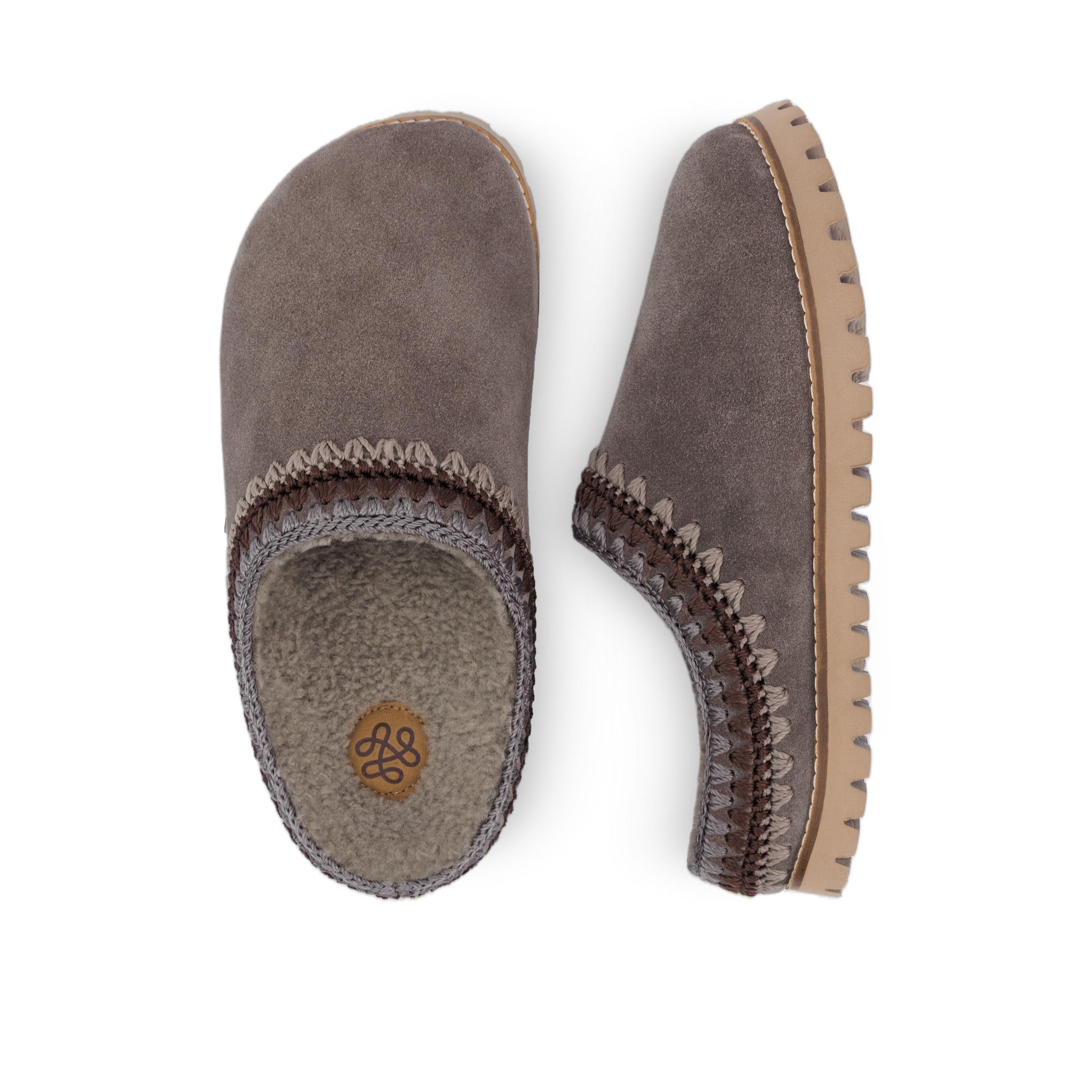 The Sak Bolinas Slip On Clog - Leather - Mushroom Shearling