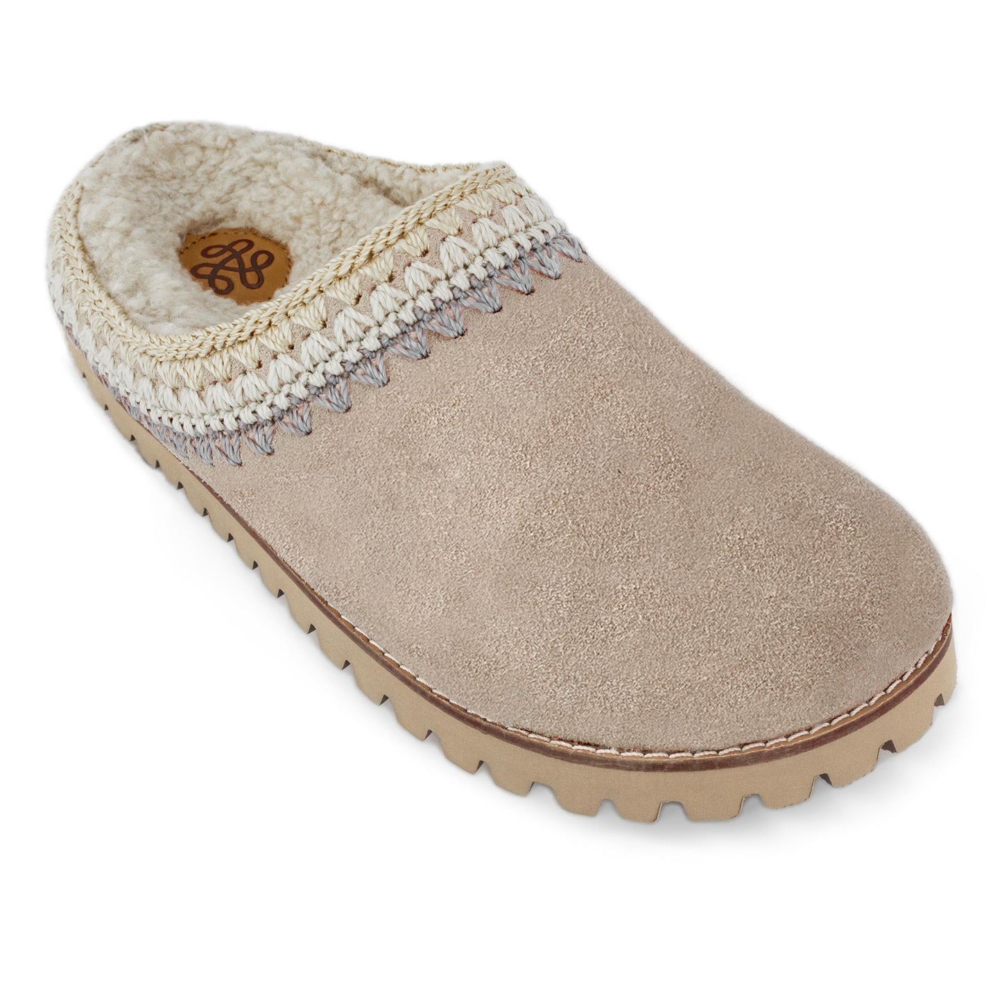 The Sak Bolinas Slip On Clog - Leather - Sand Shearling