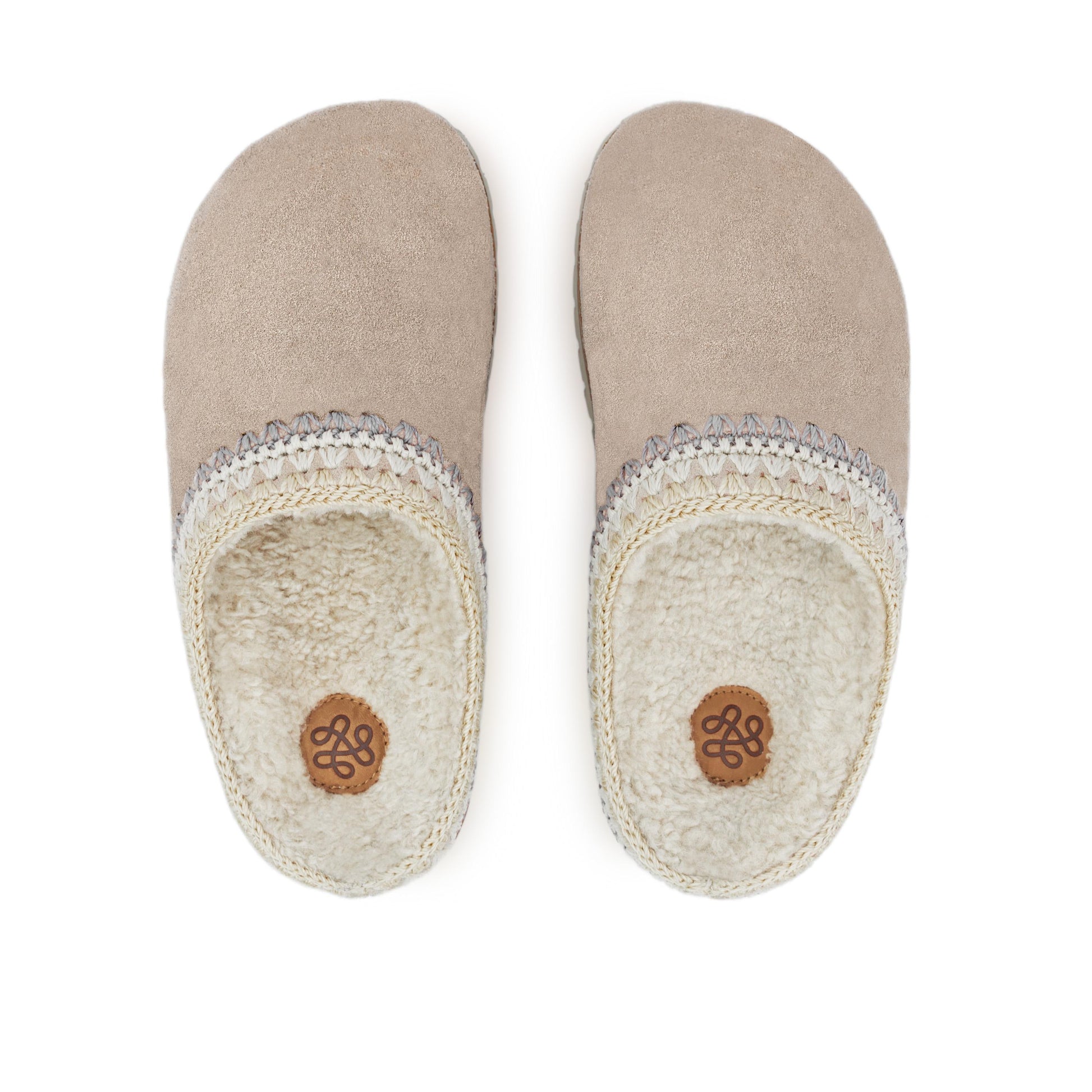 The Sak Bolinas Slip On Clog - Leather - Sand Shearling
