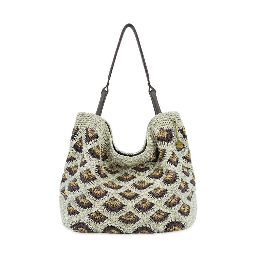 The Sak Los Feliz Large Tote - Hand Crochet - Natural Mermaid