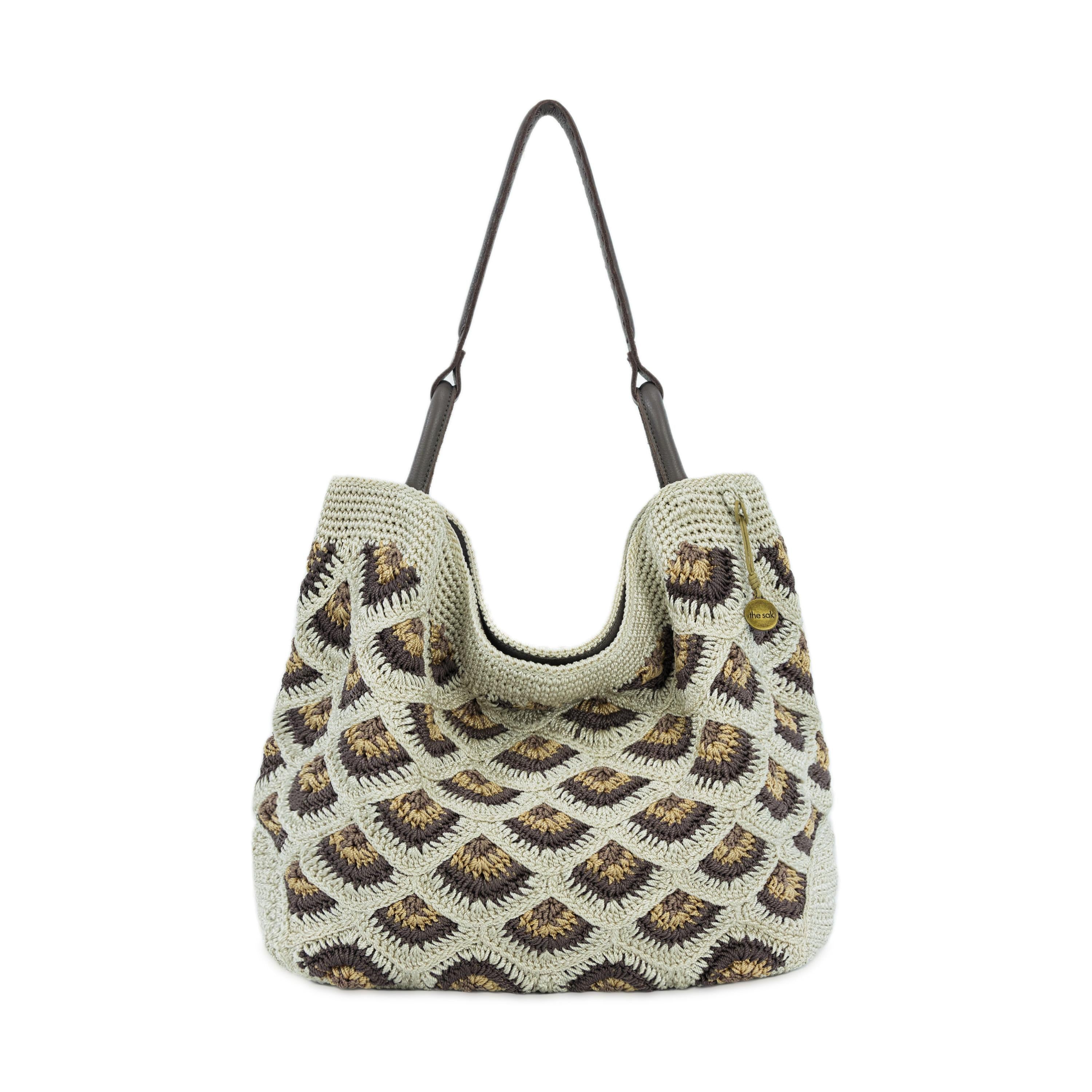 The Sak Los Feliz Large Tote - Hand Crochet - Natural Mermaid