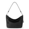 The Sak Juniper Small Hobo - Leather - Woven Black