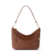 Juniper Small Hobo - Leather - Woven Cognac