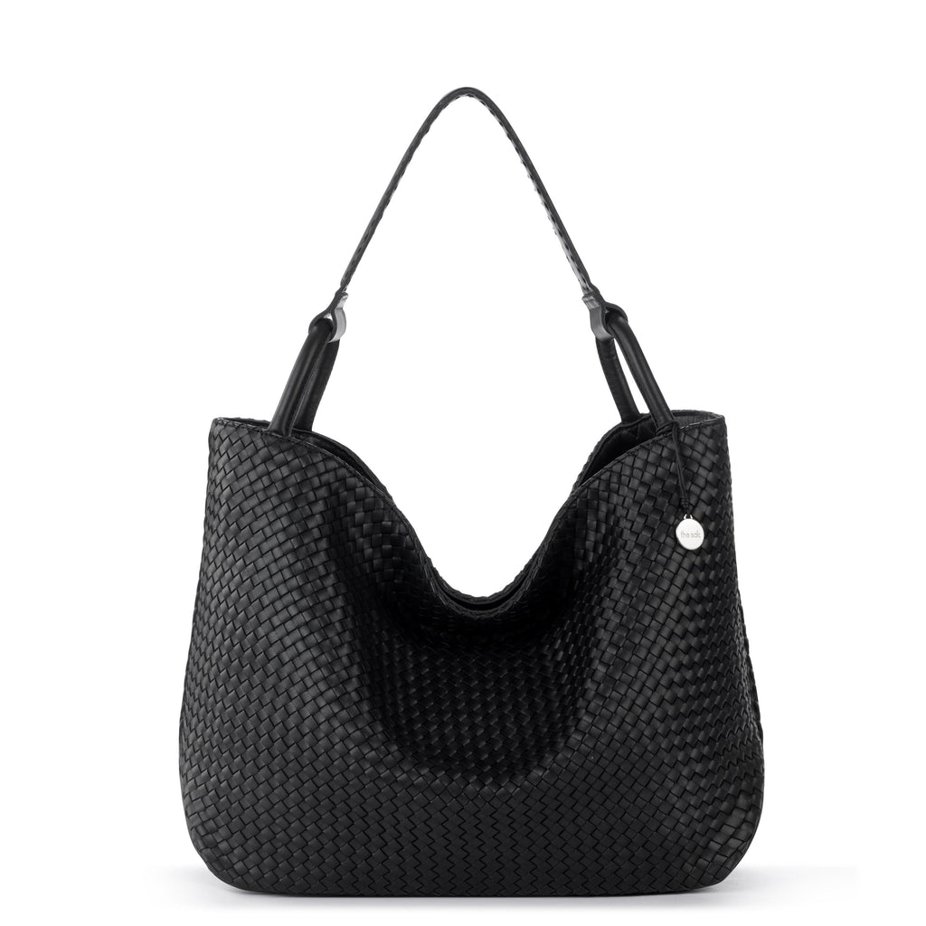 The Sak Los Feliz Large Tote - Leather - Woven Black