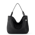 The Sak Los Feliz Large Tote - Leather - Woven Black