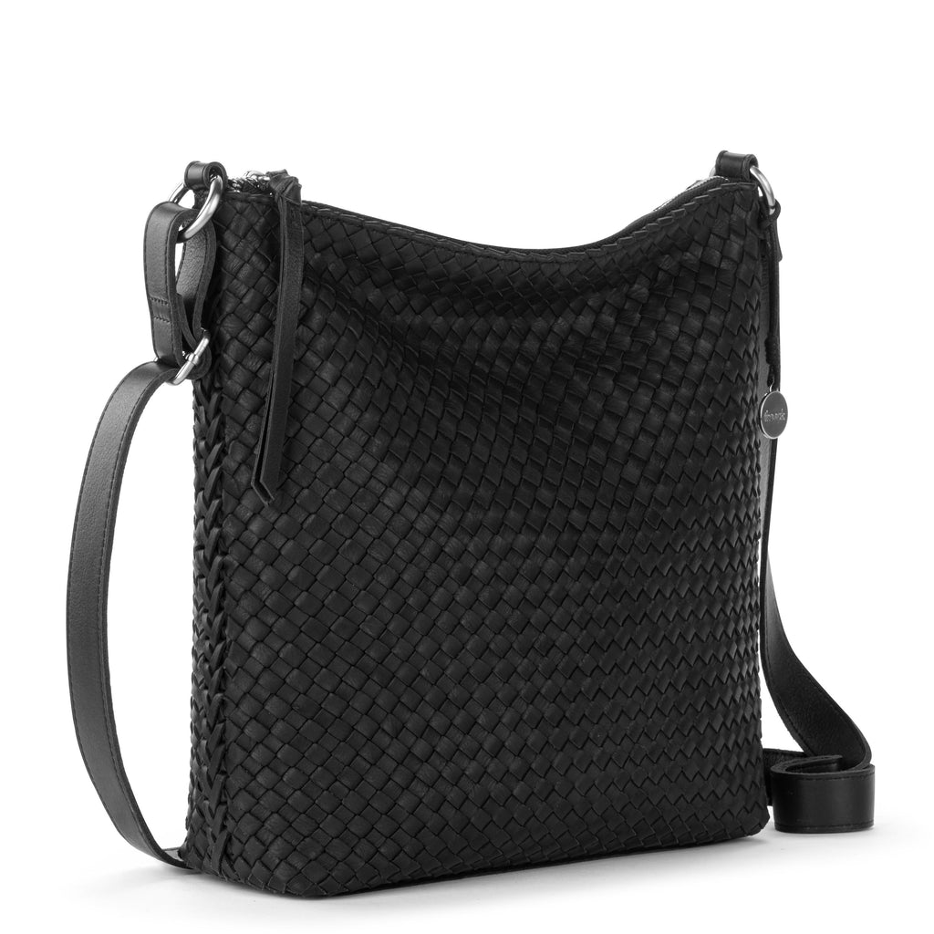 The Sak Lucia Crossbody - Leather - Woven Black