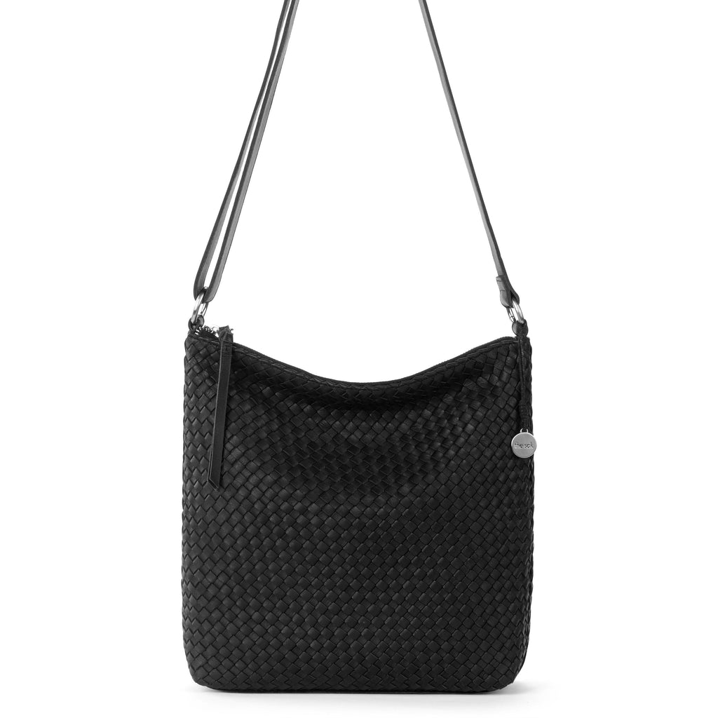 The Sak Lucia Crossbody - Leather - Woven Black