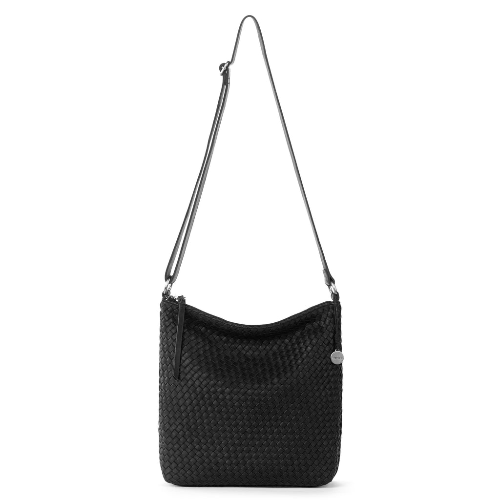 The Sak Lucia Crossbody - Leather - Woven Black