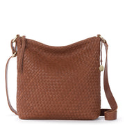Lucia Crossbody - Leather - Woven Cognac