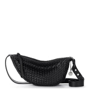 Tess Sling - Leather - Woven Black