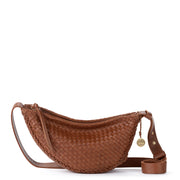 Tess Sling - Leather - Woven Cognac