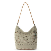 Sequoia Hobo - Hand Crochet - Natural Grey Medallion
