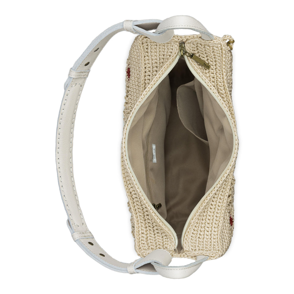 The Sak Los Feliz Hobo - Hand Crochet - Natural Multi Flowers