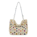 The Sak Los Feliz Medium Tote - Hand Crochet - Natural Multi Flowers