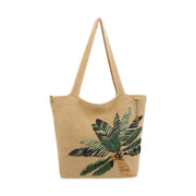 Sola Carryall Tote - Hand Crochet - Palm Tree