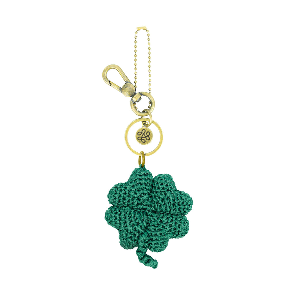 The Sak Yarnicharmz Dangle - Hand Crochet - Clover