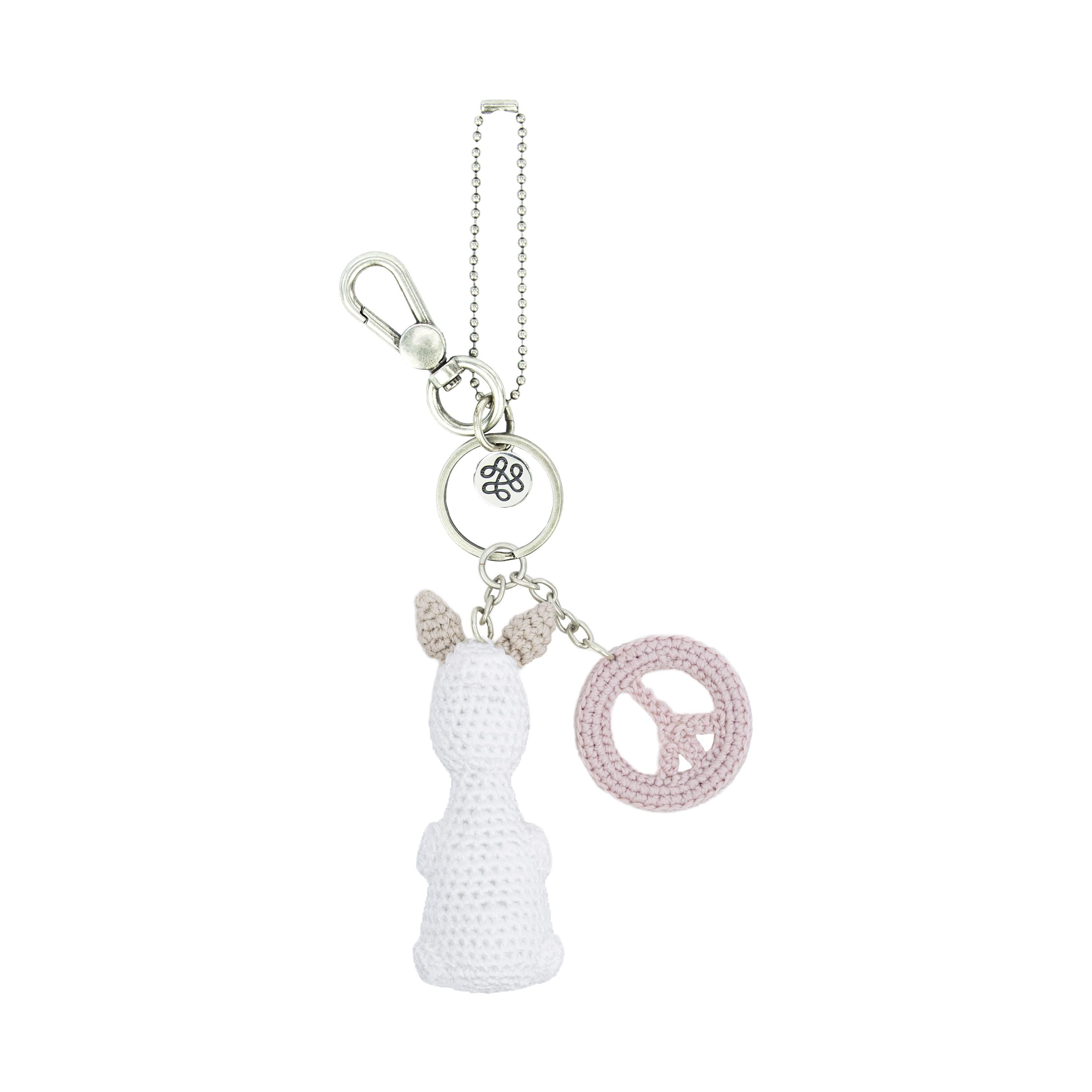 The Sak Yarnicharmz Dangle - Hand Crochet - Llama