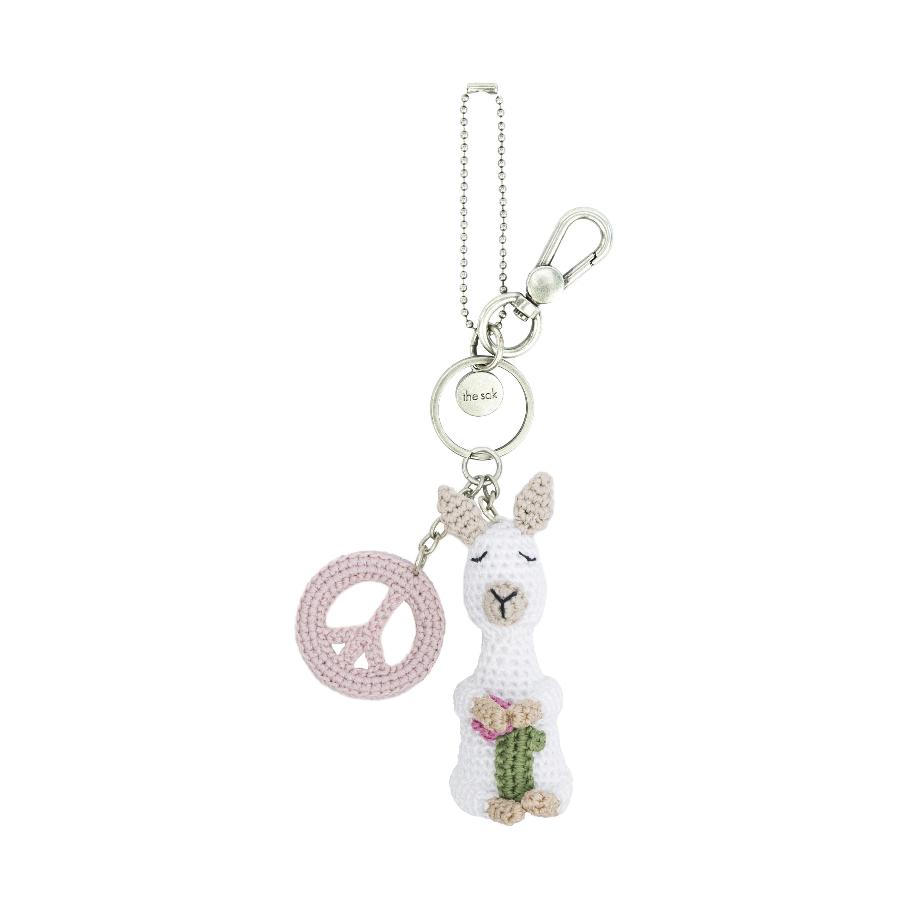 The Sak Yarnicharmz Dangle - Hand Crochet - Llama