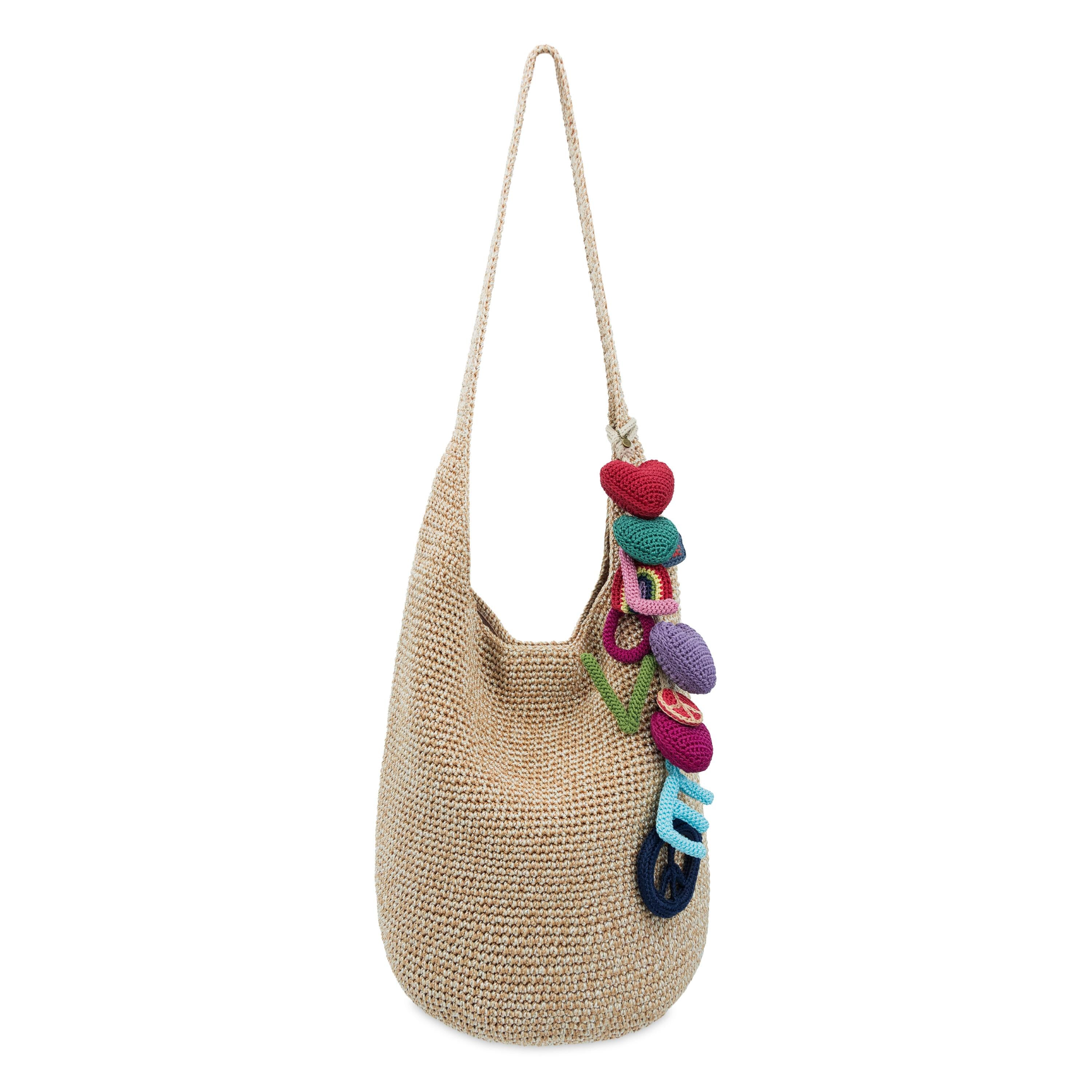 The Sak Yarnicharmz The Mega Dangle - Hand Crochet - Peace And Love