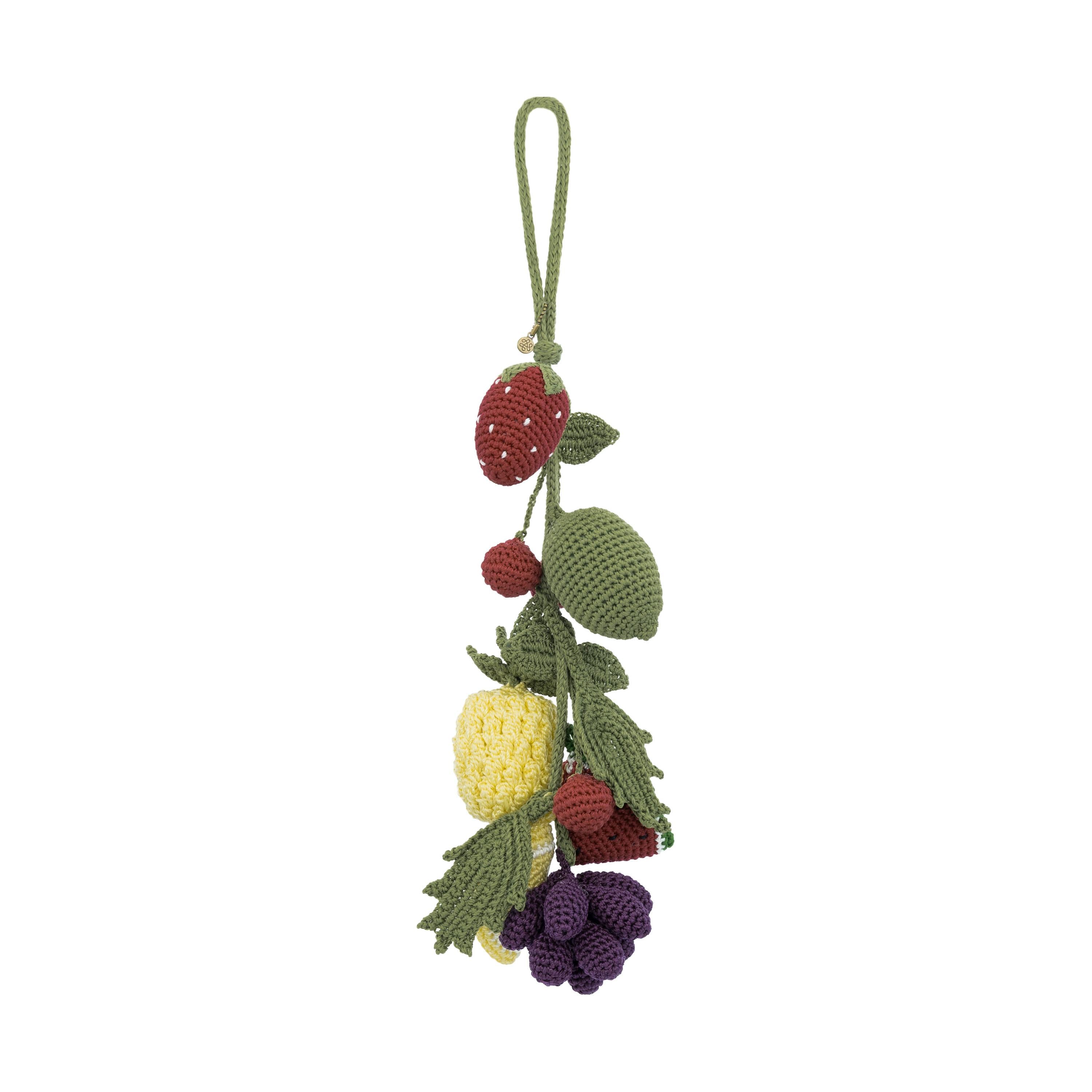 The Sak Yarnicharmz The Mega Dangle - Hand Crochet - Multi Fruit
