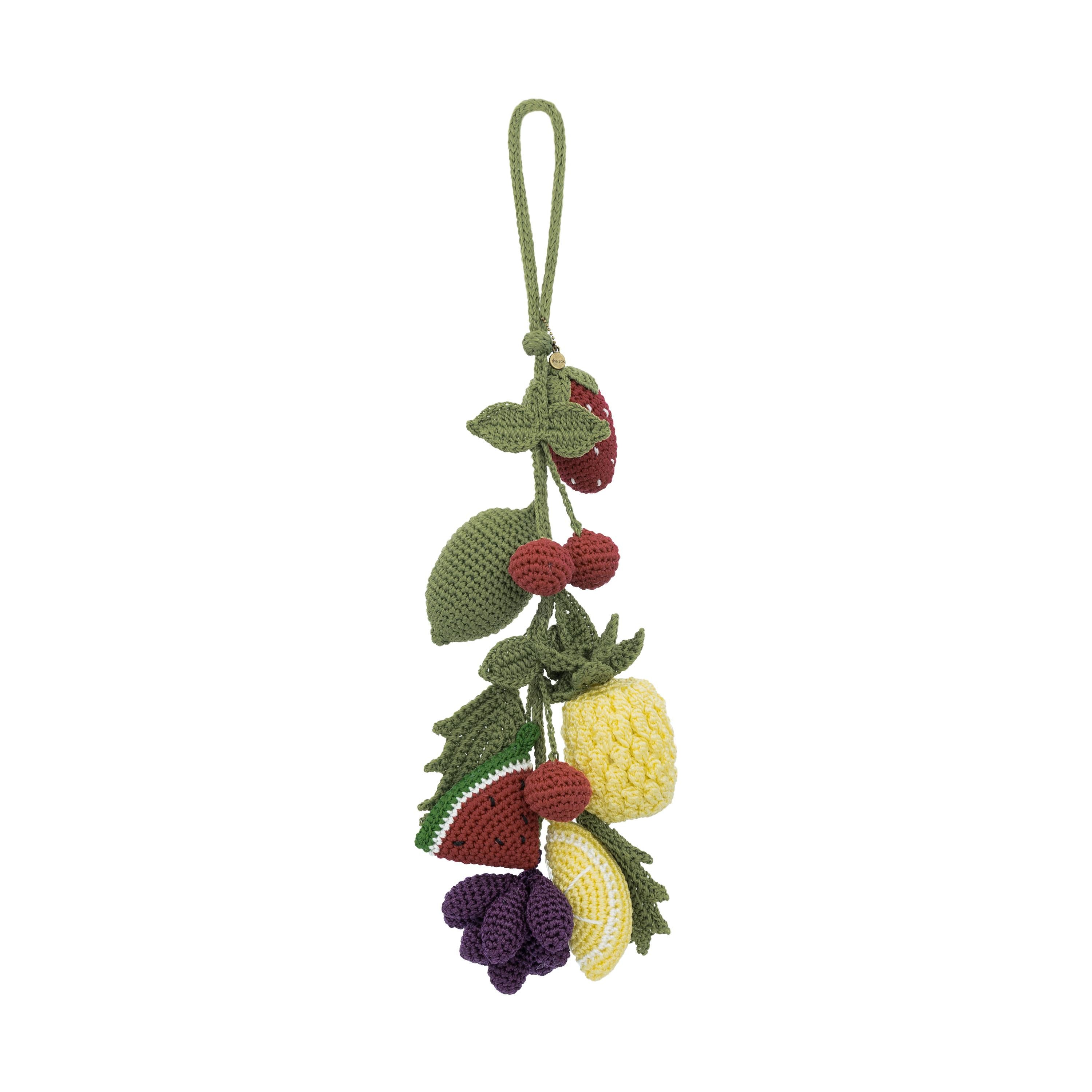 The Sak Yarnicharmz The Mega Dangle - Hand Crochet - Multi Fruit