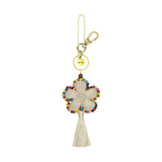 Yarnicharmz Dangle - Hand Crochet - Natural Flower