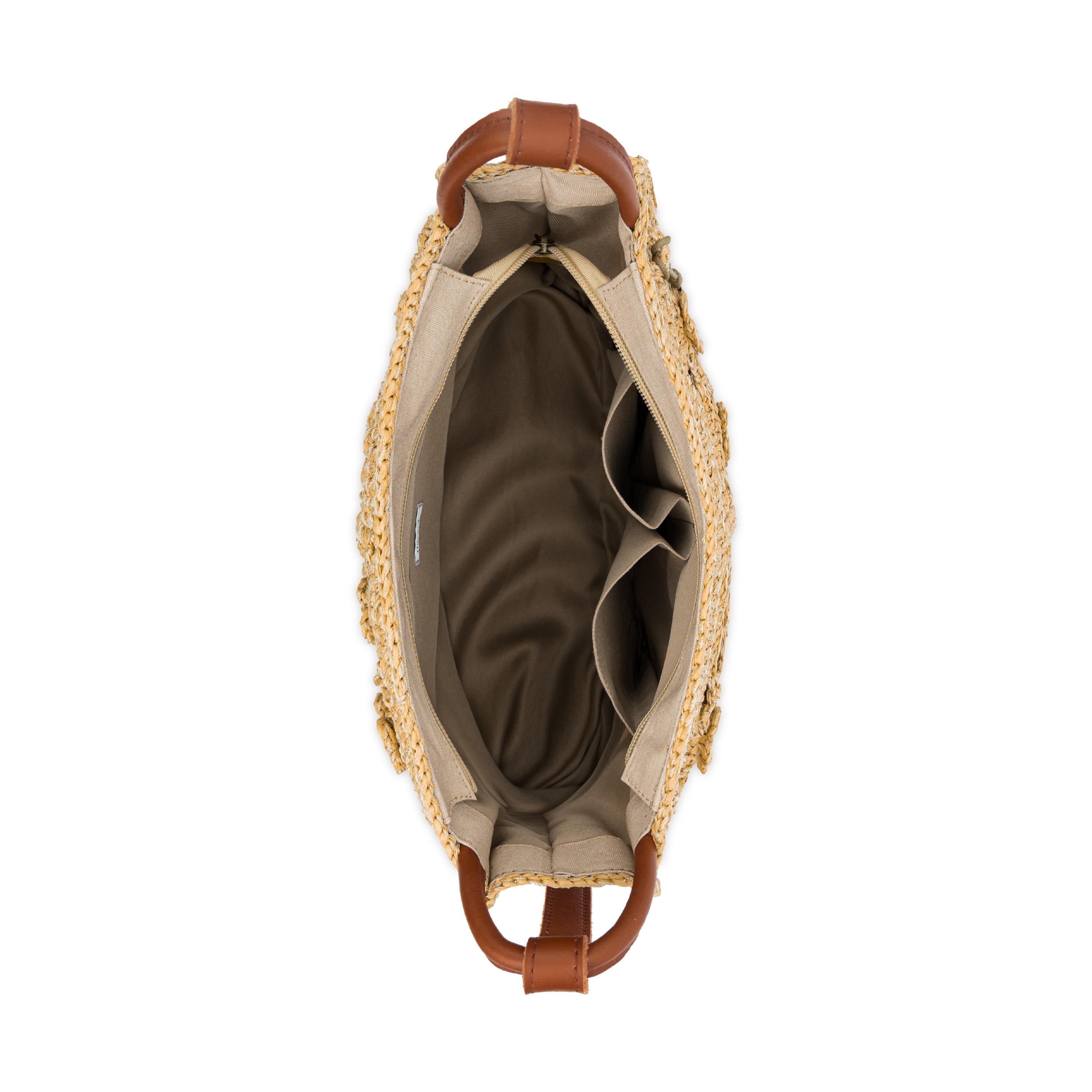 The Sak Los Feliz Crossbody - Hand Crochet - Natural Tonal Flower
