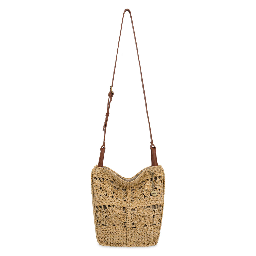 The Sak Los Feliz Crossbody - Hand Crochet - Natural Tonal Flower