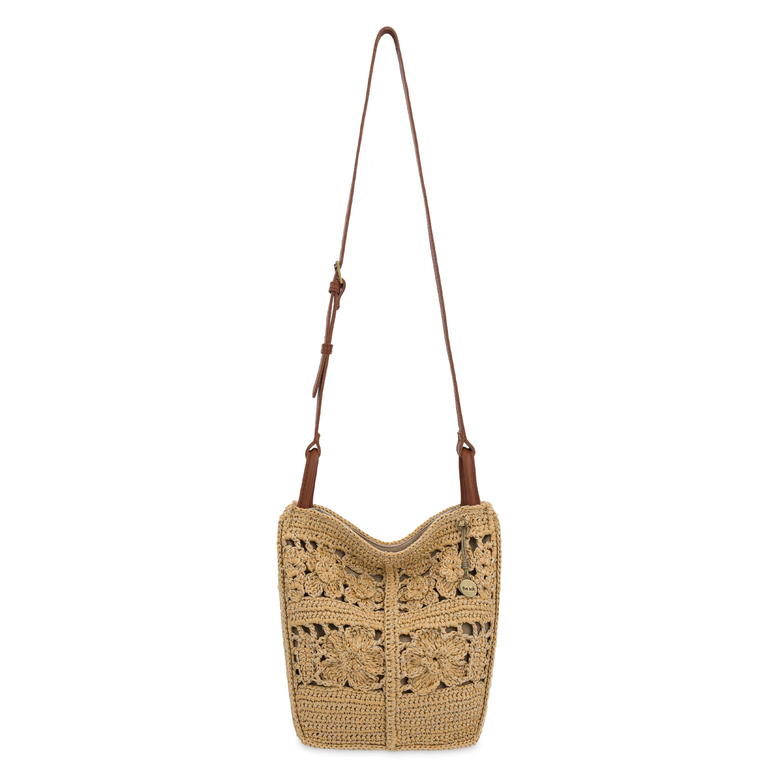 The Sak Los Feliz Crossbody - Hand Crochet - Natural Tonal Flower