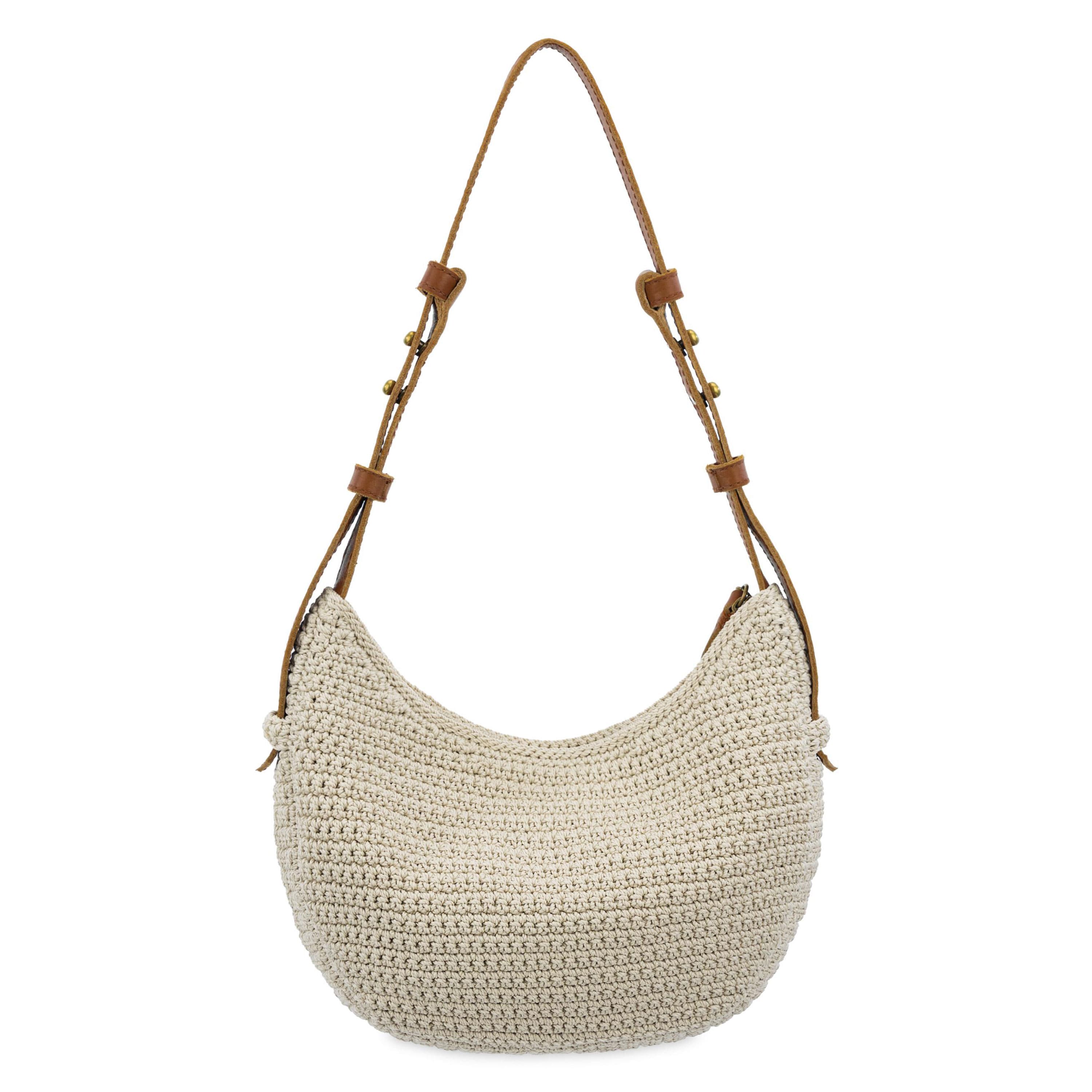 The Sak Tess Shoulder Bag - Hand Crochet - Ecru