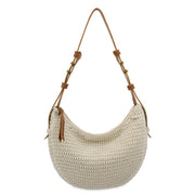 Tess Shoulder Bag - Hand Crochet - Ecru
