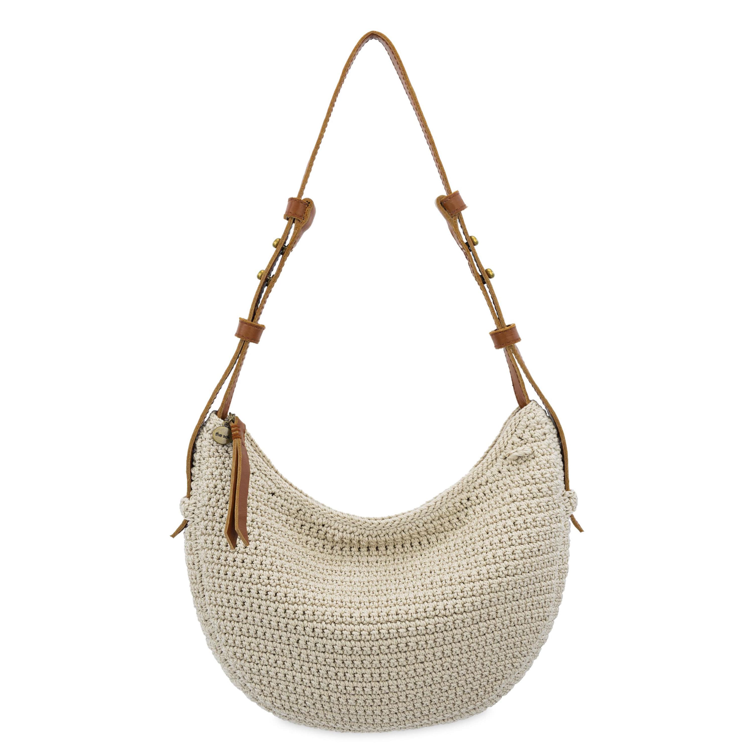 The Sak Tess Shoulder Bag - Hand Crochet - Ecru