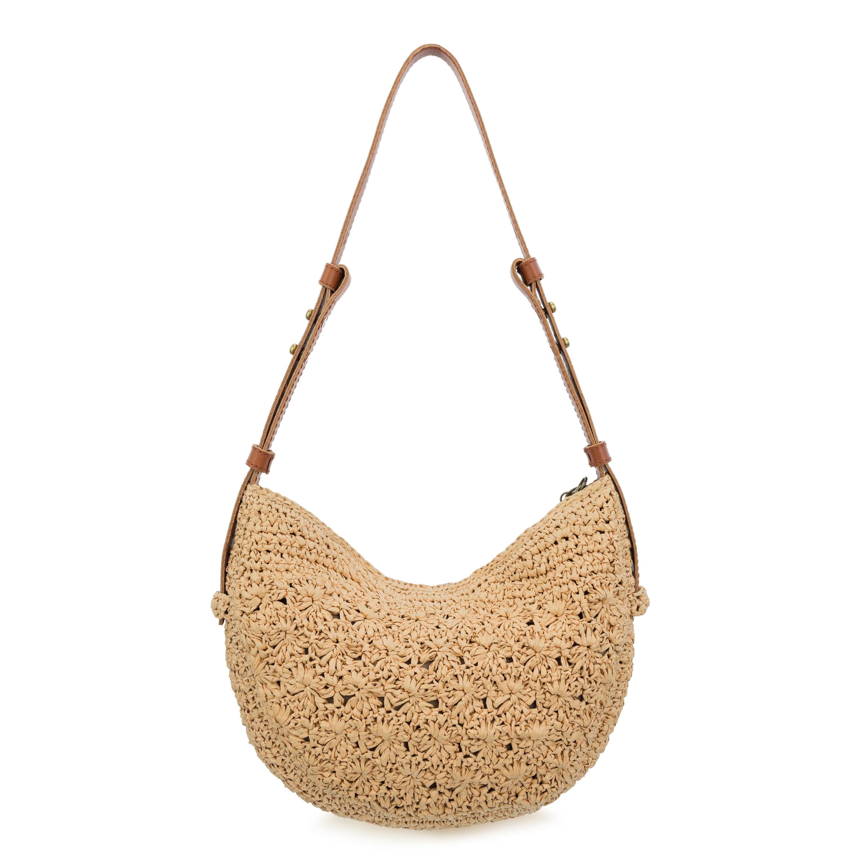 The Sak Tess Shoulder Bag - Straw - Natural Primrose