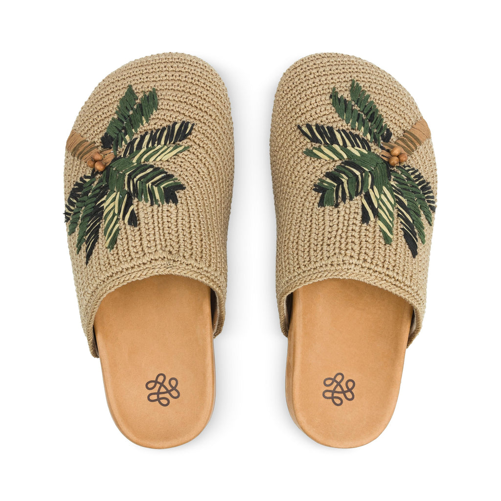 The Sak Bolinas Clog - Hand Crochet - Palm Tree