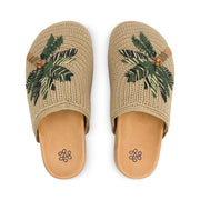 Bolinas Clog - Hand Crochet - Palm Tree
