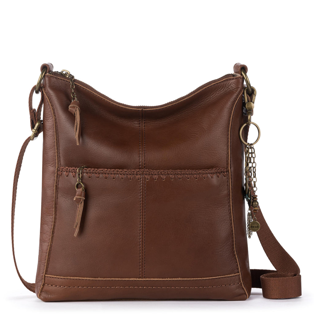 The Sak Lucia Crossbody - Leather - Whiskey Stitch