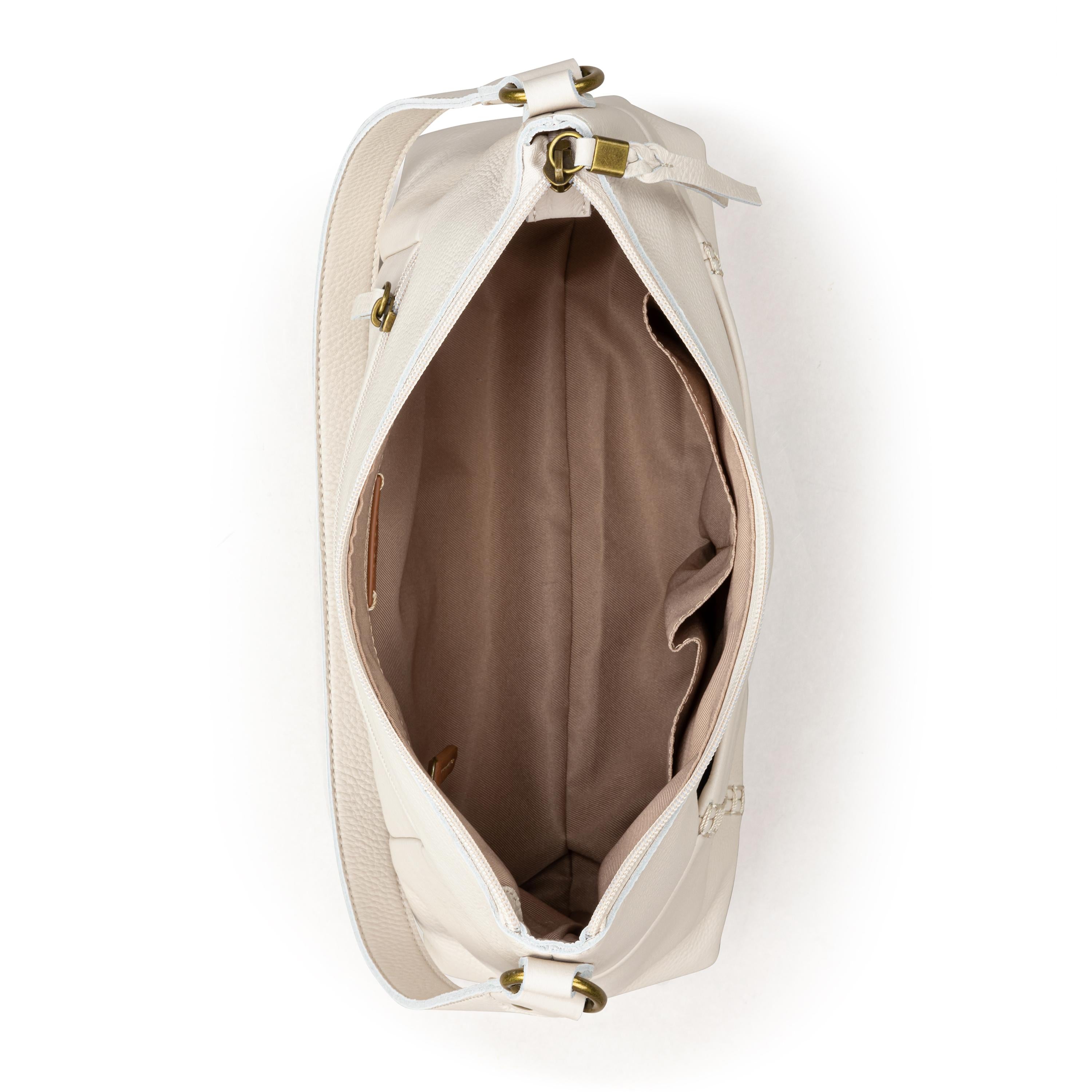 The Sak Melrose Shoulder Bag - Leather - Stone