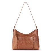 Melrose Shoulder Bag - Leather - Tobacco Floral Embossed