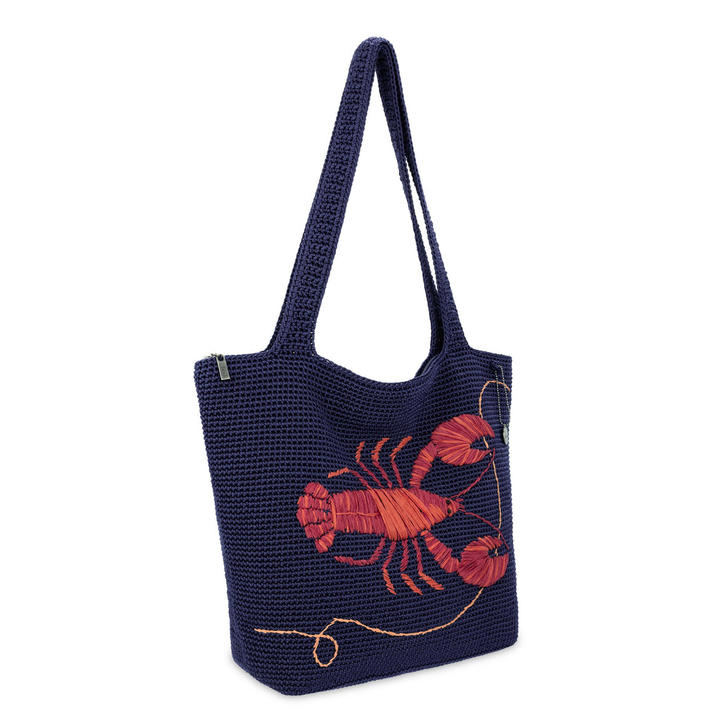The Sak Sola Carryall Tote - Hand Crochet - Lobster