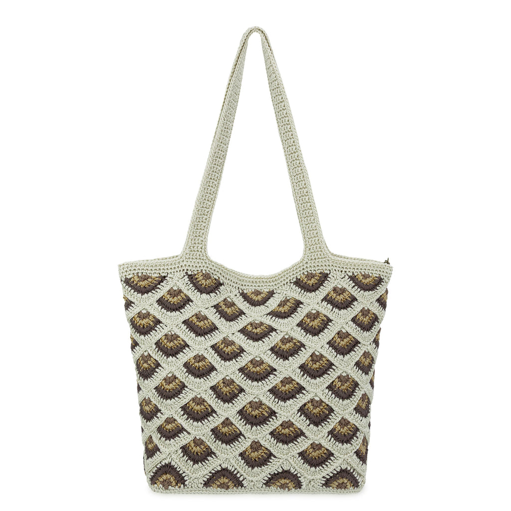 The Sak Sola Carryall Tote - Hand Crochet - Natural Mermaid