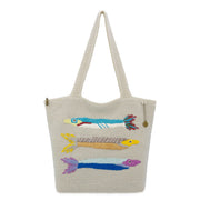 Sola Carryall Tote - Hand Crochet - Sardines