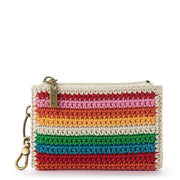 Encino Essential Wallet - Hand Crochet - Rainbow Stripe
